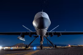 MQ-9 Reaper được trang bị tên lửa AIM-9X tại căn cứ không quân Creech ở Nevada, Mỹ (Ảnh: Asia Times)