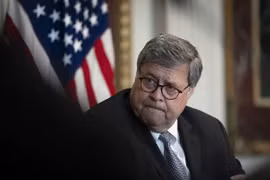 Tổng chưởng lý Mỹ William Barr tuyên bố từ chức (Ảnh: Politico)