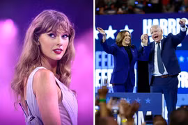 Ngôi sao nhạc pop Taylor Swift ủng hộ bà Kamala Harris có gây tác động tới kết quả bầu cử tổng thống Mỹ? (Ảnh: Time)