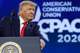 Tổng thống Mỹ Donald Trump tại hội nghị CPAC (Ảnh: Fox News)