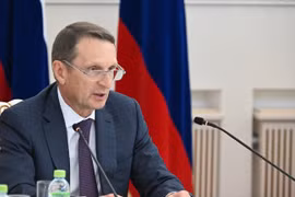 Người đứng đầu Cơ quan Tình báo Đối ngoại Nga (SVR) Sergey Naryshkin (Ảnh: Sputnik)