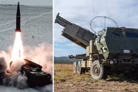 Bệ phóng tên lửa Iskander-M và bệ phóng HIMARS. Ảnh: MW.