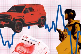 Giá ô tô ở Trung Quốc đang giảm với tốc độ nhanh nhất trong 22 tháng (Ảnh: FT)