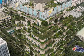 Trụ sở của nhà phát triển Country Garden Holdings của Trung Quốc tại Phật Sơn, tỉnh Quảng Đông (Ảnh: AFP)