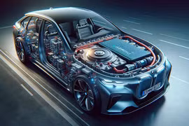 Pin hóa học kép Gemini của công ty Mỹ đạt phạm vi kỷ lục 966 km trong một lần sạc trên xe BMW. Ảnh ONE