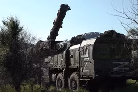 Các binh sĩ thuộc Quân khu phía Nam Nga tham gia tập trận (Ảnh: Sputnik)