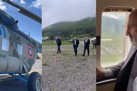 Máy bay của Thủ tướng Armenia Nikol Pashinyan hạ cánh khẩn cấp do thời tiết xấu (Ảnh: RT)