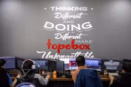 Văn phòng của Topebox ở TP Hồ Chí Minh (Ảnh: Bloomberg)