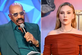 Người dẫn chương trình Steve Harvey và nữ diễn viên Scarlett Johansson nằm trong số những người nổi tiếng bị dính deepfake. Ảnh: AFP.