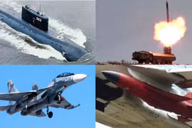 Tàu ngầm lớp Kilo, bệ phóng của hệ thống Bastion, máy bay chiến đấu Su-30M2 và tên lửa Kh-22/32. Ảnh: MW.