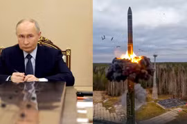 Tổng thống Nga Vladimir Putin ra lệnh tăng cường tên lửa siêu thanh Oreshnik. Ảnh: IE.