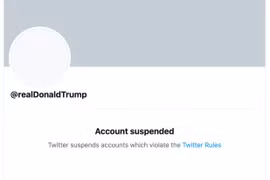 Tài khoản Twitter của ông Trump bị cấm vĩnh viễn (Ảnh: Twitter)