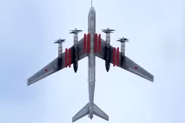 Máy bay Tu-95MSM mang theo 8 tên lửa hành trình Kh-101/2. Ảnh: Military Watch.