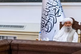 Thủ tướng trong chính phủ của Taliban, Mullah Mohammad Hassan Akhund (Ảnh: AFP)