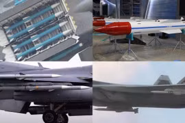Các loại tên lửa PL-15, R-37M, K-77M và AIM-120 (Ảnh: Military Watch)