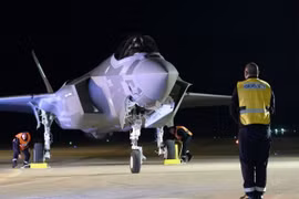 Máy bay chiến đấu tàng hình F-35 tại căn cứ không quân Nevatim gần Beersheba, Israel (Ảnh: Getty)