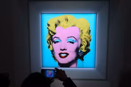 Bức chân dung Marilyn Monroe (Ảnh: CNN)