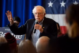 Ứng viên của đảng Dân chủ Bernie Sanders (Ảnh: NYTimes)
