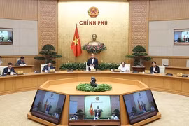 Thủ tướng Nguyễn Xuân Phúc chủ trì cuộc làm việc với các tập đoàn kinh tế tư nhân - Ảnh: VGP