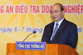 Thủ tướng Nguyễn Xuân Phúc phát biểu tại hội nghị Triển khai kế hoạch công tác và tập huấn phương án điều tra doanh nghiệp năm 2020