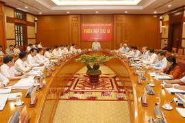 Quang cảnh phiên thứ 18 của Ban Chỉ đạo Trung ương về phòng, chống tham nhũng. Ảnh: Trí Dũng/TTXVN.