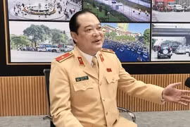 Thiếu tướng Lê Xuân Đức, Phó Cục trưởng Cục CSGT khẳng định việc triển khai nộp phạt vi phạm hành chính trong lĩnh vực giao thông qua Cổng dịch vụ công Quốc gia tạo thuận lợi cho người dân và của chính các cơ quan nhà nước. Ảnh: CSGT.