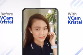 VCam Kristal giúp hiện thực hóa trải nghiệm màn hình vô khuyết trên điện thoại thông minh của VinSmart.