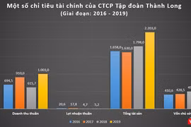 Một số chỉ tiêu tài chính của CTCP Tập đoàn Thành Long