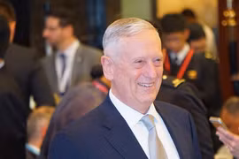 Bộ trưởng Mattis tại Đối thoại Shangri-La. Ảnh: Vnexpress.
