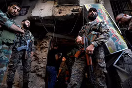 Binh sĩ Syria trên chiến trường