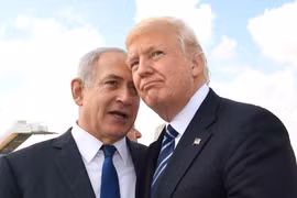 Tổng thống Mỹ Donald Trump và Thủ tướng Israel Netanyahu