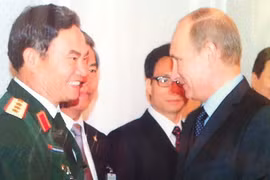 Tướng Trương Quang Khánh và Tổng thống Nga Putin