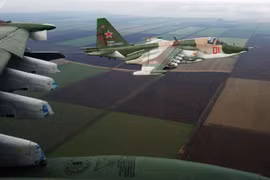 Cường kích Su-25 Nga đang hoạt động tích cực trên chiến trường Syria