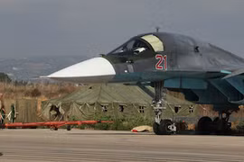 Cường kích tối tân Su-34 làm nhiệm vụ tại chiến trường Syria