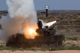 Hệ thống Pantsir khai hỏa bắn hạ mục tiêu