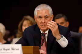 Ông Tillerson trong buổi điều trần