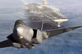 Chiến đấu cơ F-35 xuất kích từ tàu sân bay Mỹ