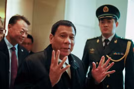 Ông Duterte trong chuyến thăm Trung Quốc