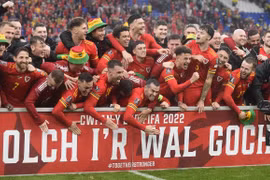 Xứ Wales lần đầu tiên trở lại World Cup sau 64 năm. Ảnh: Reuters