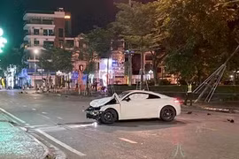 Hiện trường một vụ tai nạn giao thông