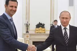Tổng thống Nga và Syria.