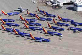 Máy bay Boeing 737 Max của Southwest đang bị cấm cất cánh.