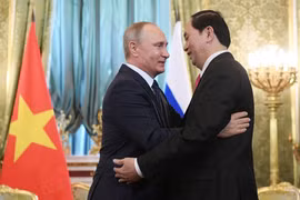 Chủ tịch nước Trần Đại Quang và tổng thống Putin.