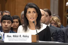 Bà Nikki Haley có những phản đối Nga tại Liên Hợp Quốc.