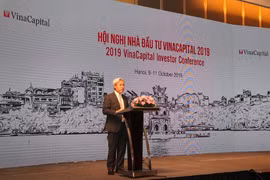 Ông Don Lam - CEO của tập đoàn VinaCapital - phát biểu tại Hội nghị nhà đầu tư VinaCapital 2019