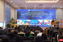 Quang cảnh buổi Hội thảo Kinh tế Việt Nam năm 2018 và triển vọng năm 2019 với chủ đề “Hướng tới chính sách tài khóa bền vững và hỗ trợ tăng trưởng” (Ảnh: P.D)