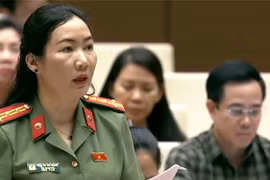Đại biểu Trần Thị Thu Phước, Phó Giám đốc Công an tỉnh Kon Tum