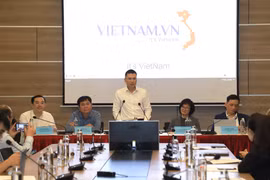 Cục trưởng Cục Thông tin đối ngoại (Bộ TT&TT) Phạm Anh Tuấn phát biểu tại lễ công bố.