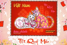Mèo trên tem