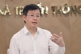 Thứ trưởng Nguyễn Thanh Lâm - người phát ngôn của Bộ Thông tin và Truyền thông tại họp báo thường kỳ tháng 6 của Bộ.